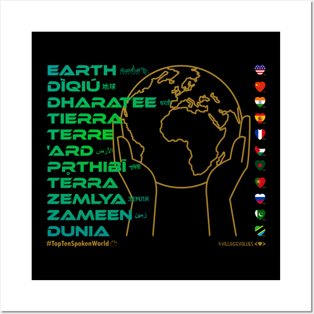 EARTH: Say ¿Qué? Top Ten Spoken (World) Wall Art by Village Values